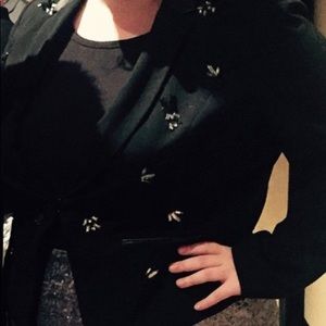 Black jacket with diamond details